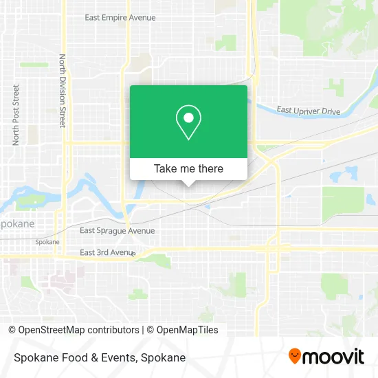 Spokane Food & Events map