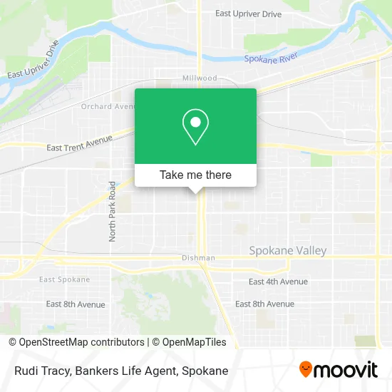 Rudi Tracy, Bankers Life Agent map