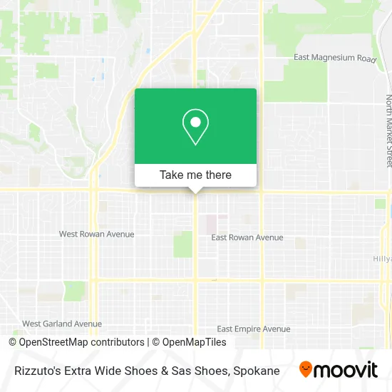 Rizzuto's Extra Wide Shoes & Sas Shoes map