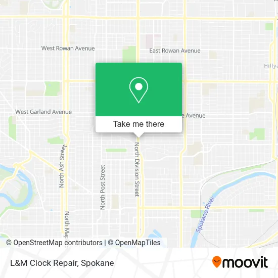 L&M Clock Repair map