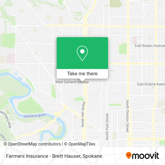 Farmers Insurance - Brett Hauser map