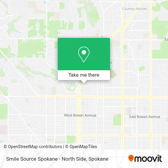 Smile Source Spokane - North Side map