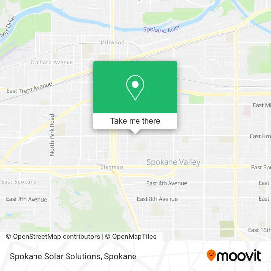 Spokane Solar Solutions map