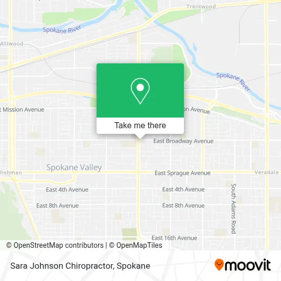 Sara Johnson Chiropractor map