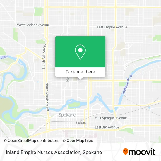 Inland Empire Nurses Association map