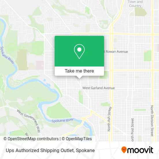 Ups Authorized Shipping Outlet map