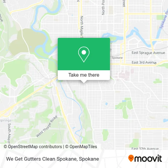 We Get Gutters Clean Spokane map