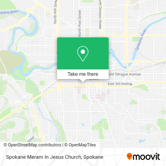 Spokane Meram In Jesus Church map