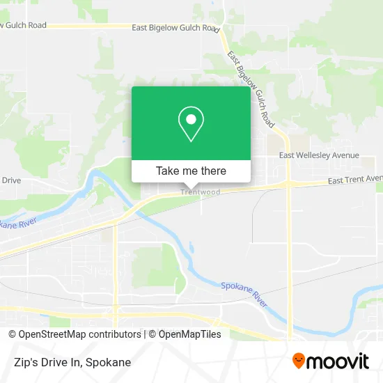 Zip's Drive In map
