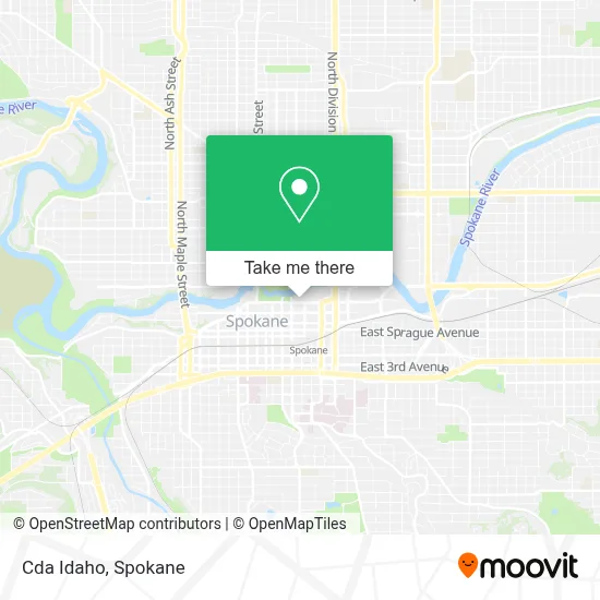 Cda Idaho map