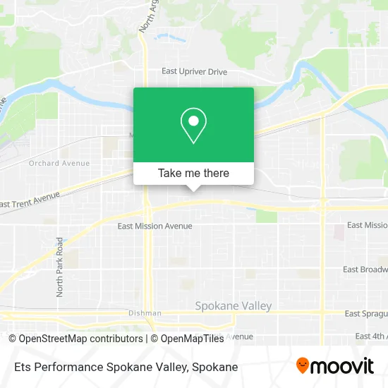 Ets Performance Spokane Valley map