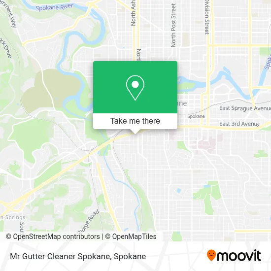 Mr Gutter Cleaner Spokane map