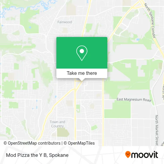 Mod Pizza the Y B map