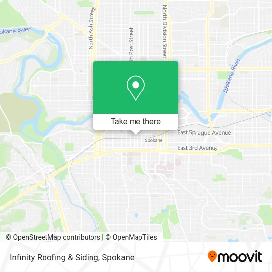 Infinity Roofing & Siding map