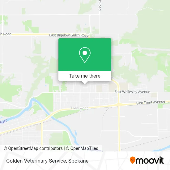 Golden Veterinary Service map
