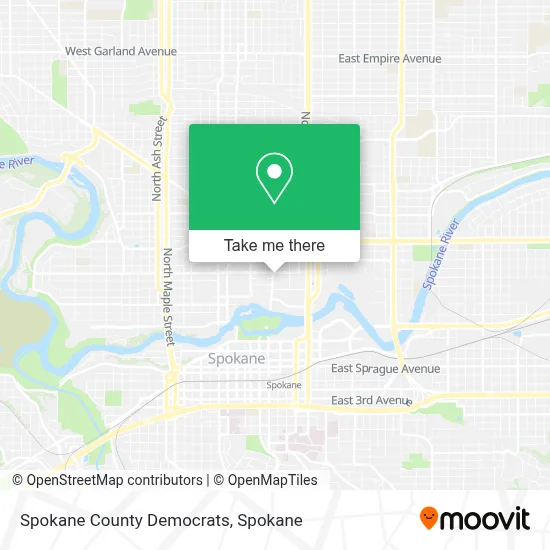 Spokane County Democrats map