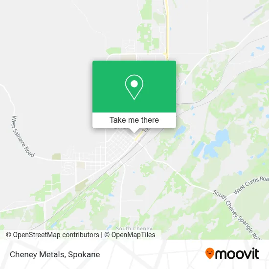 Cheney Metals map
