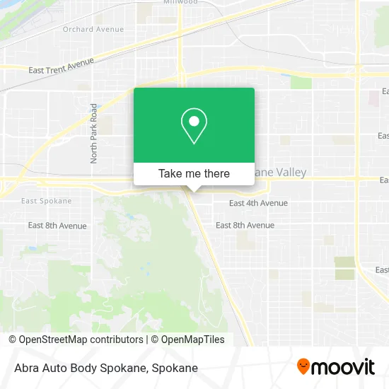 Abra Auto Body Spokane map
