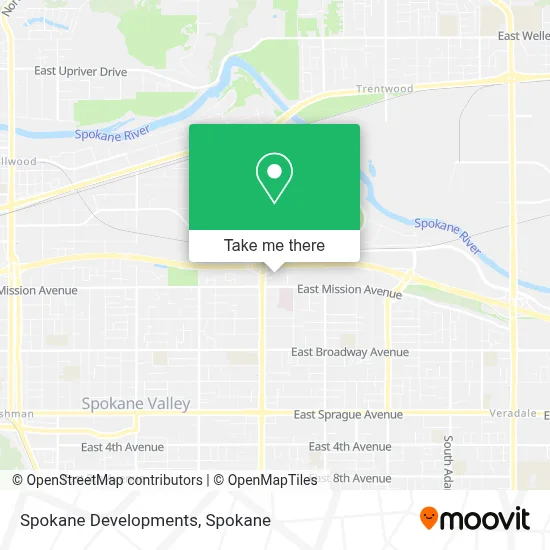 Spokane Developments map