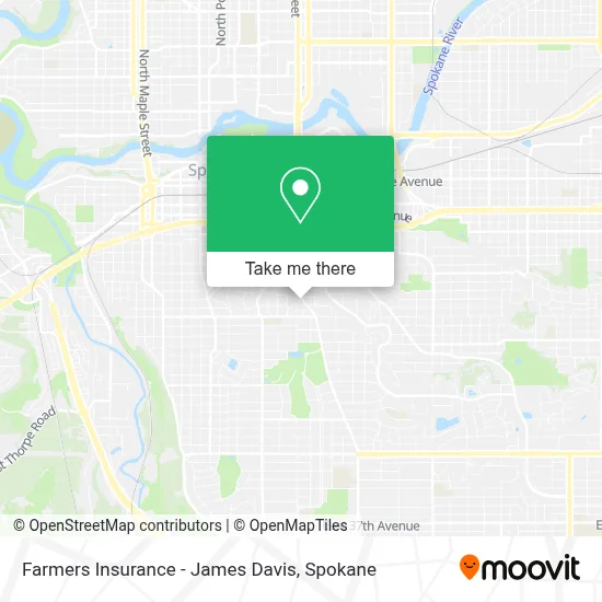 Farmers Insurance - James Davis map