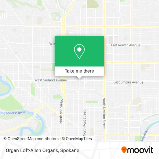 Organ Loft-Allen Organs map