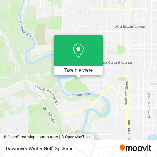 Downriver Winter Golf map
