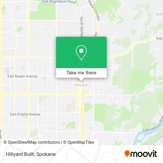 Hillyard Built map