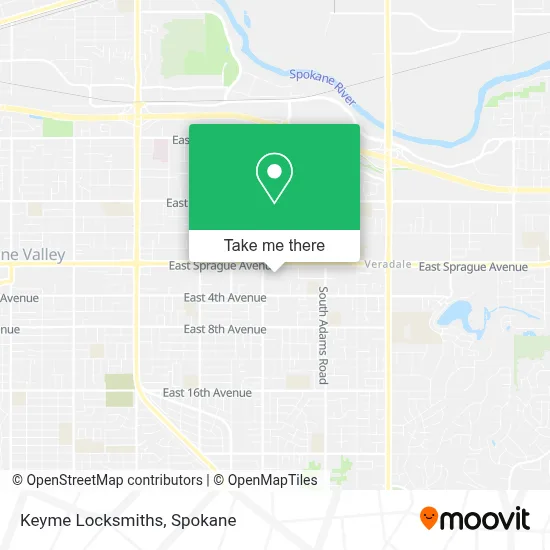 Keyme Locksmiths map
