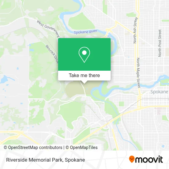 Riverside Memorial Park map