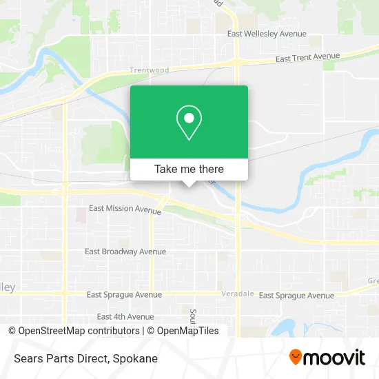 Sears Parts Direct map