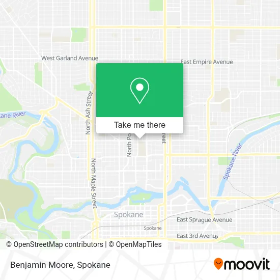 Benjamin Moore map