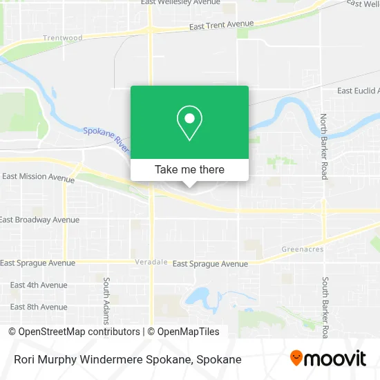 Rori Murphy Windermere Spokane map