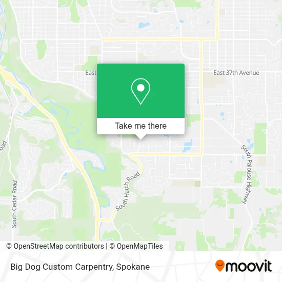 Big Dog Custom Carpentry map
