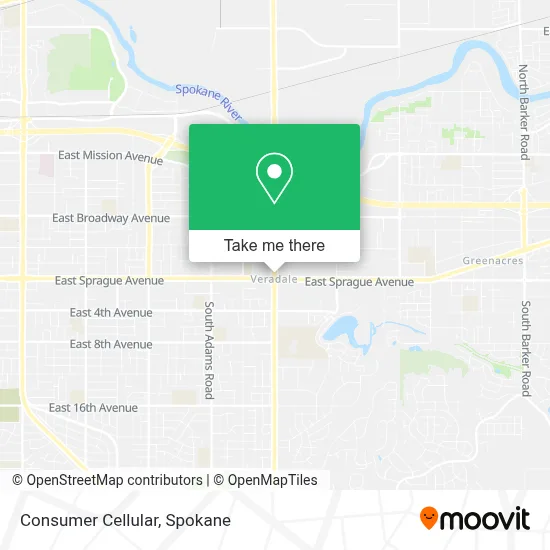 Consumer Cellular map