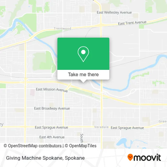 Giving Machine Spokane map