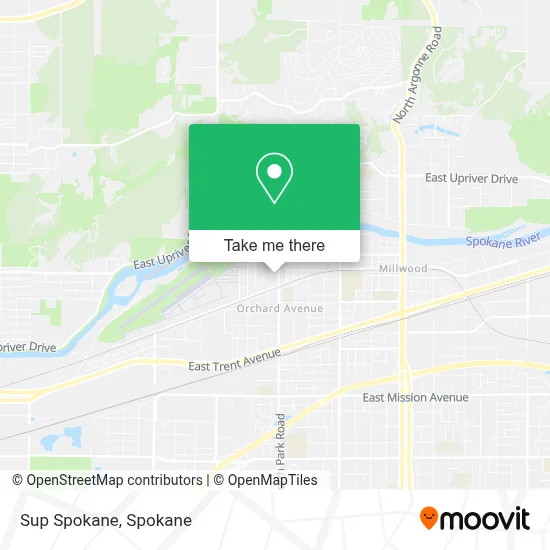 Sup Spokane map