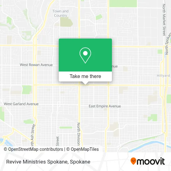Revive Ministries Spokane map
