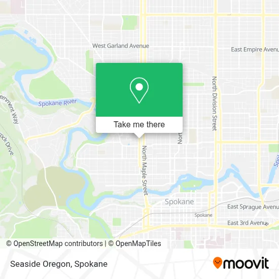 Seaside Oregon map