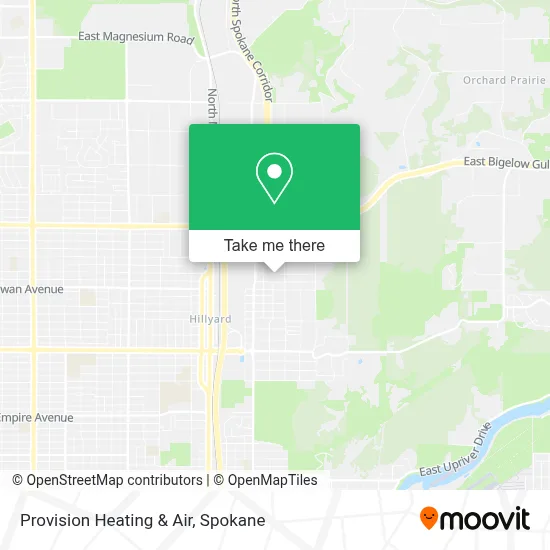 Provision Heating & Air map