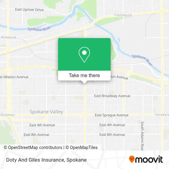 Doty And Giles Insurance map