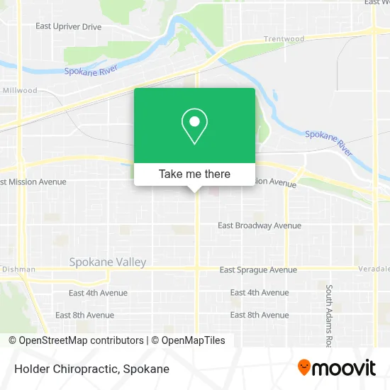 Holder Chiropractic map