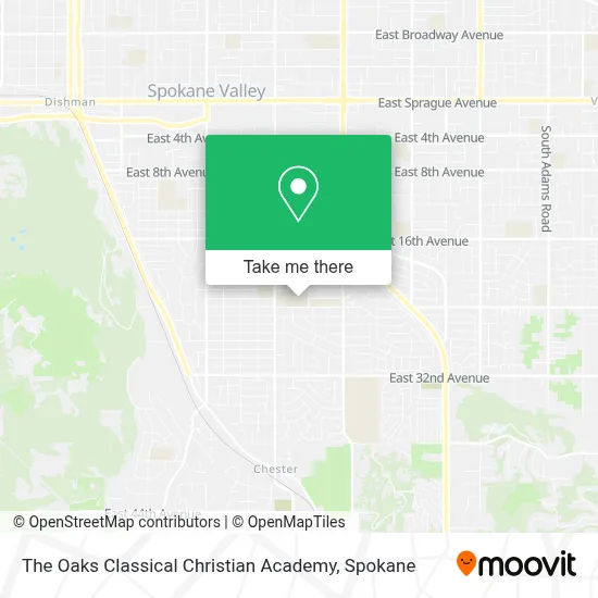 The Oaks Classical Christian Academy map