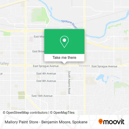 Mallory Paint Store - Benjamin Moore map