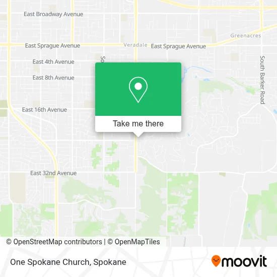One Spokane Church map