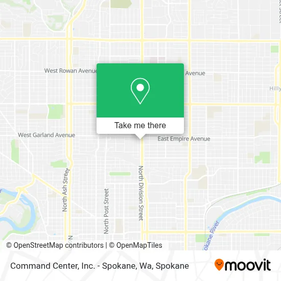 Command Center, Inc. - Spokane, Wa map