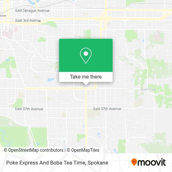 Poke Express And Boba Tea Time map