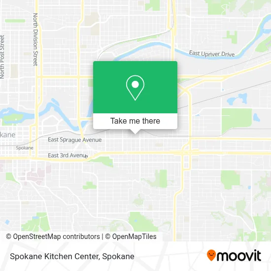 Spokane Kitchen Center map