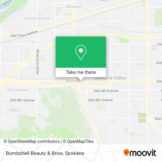 Bombshell Beauty & Brow map