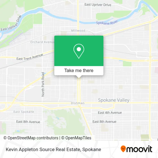 Mapa de Kevin Appleton Source Real Estate