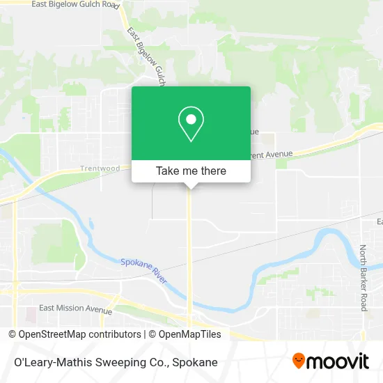 O'Leary-Mathis Sweeping Co. map